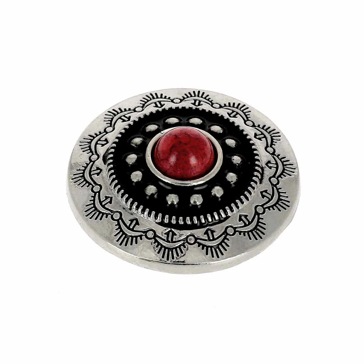Concho à visser ROND Tiare - 30mm - NICKELÉ – Image 7