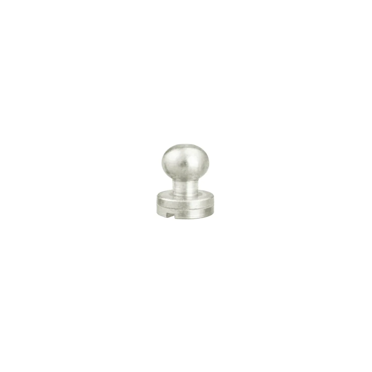 Bouton de col court C70 100% laiton - Boule 7mm avec vis 3x6mm - 11310 – Image 6