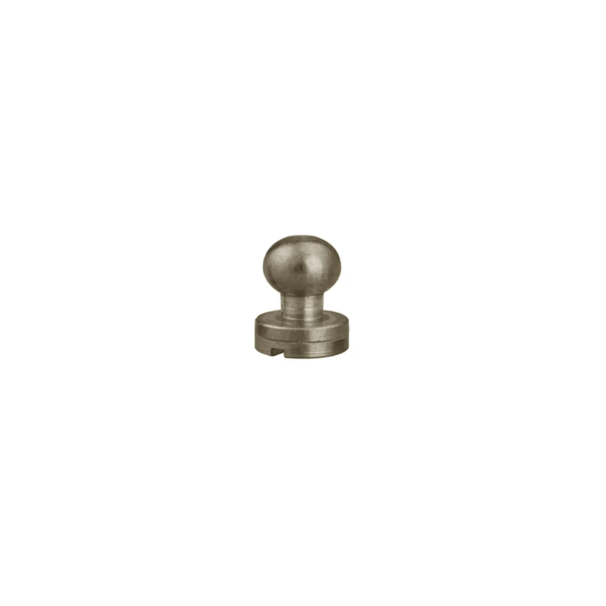 Bouton de col court C70 100% laiton - Boule 7mm avec vis 3x6mm - 11310 – Image 9