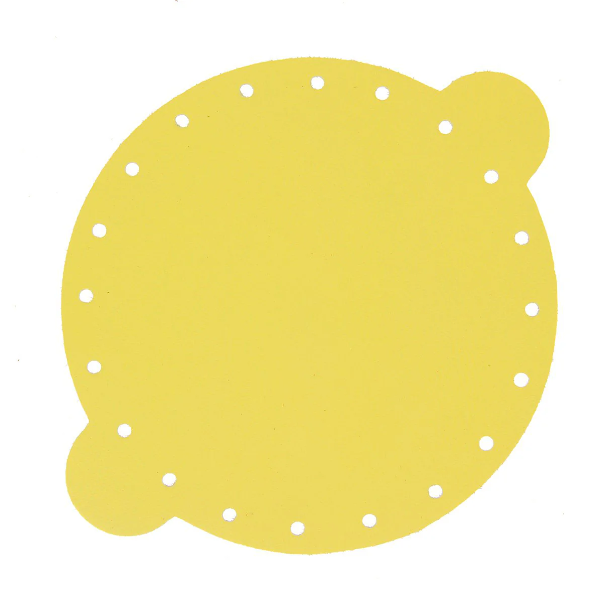 Découpe pour bourse en cuir - JAUNE