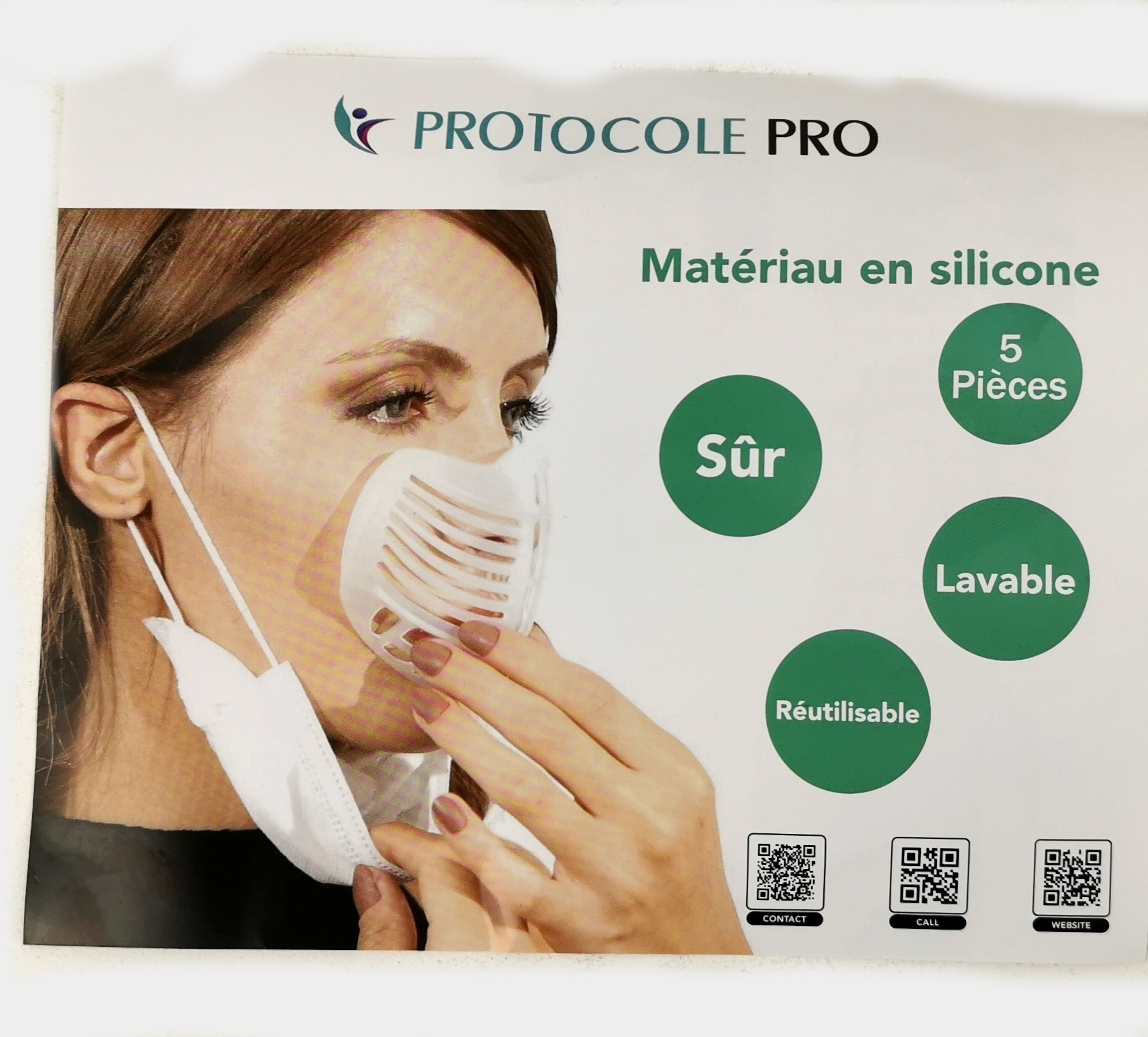 Support 3D pour Masque pour Protection du Rouge à Lèvres (x25)