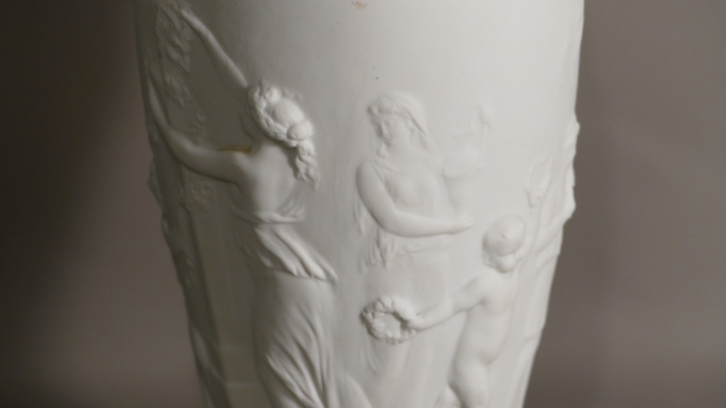 Vase Cassolette En Biscuit à l’Antique Et Bronze Doré, époque XIX ème Siècle – Image 2