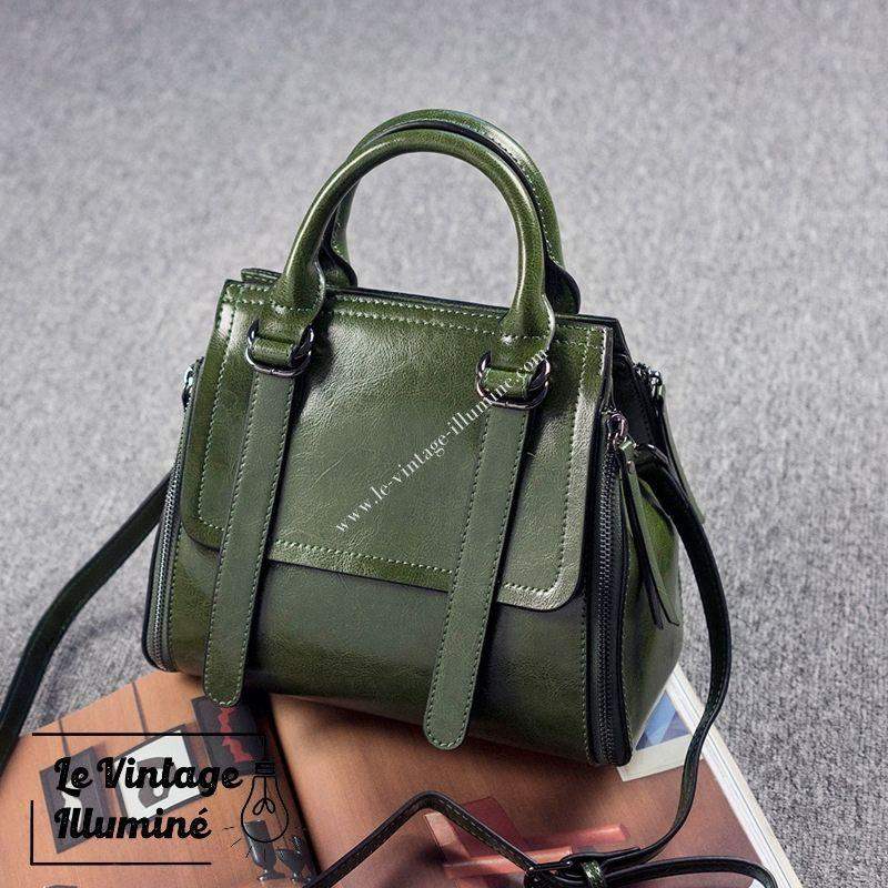 Sac à Main Vintage Fourre-tout En Cuir – Image 6