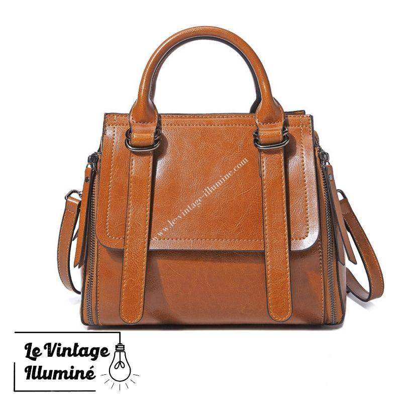 Sac à Main Vintage Fourre-tout En Cuir