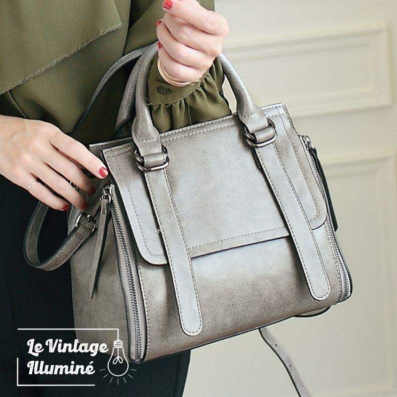 Sac à Main Vintage Fourre-tout En Cuir – Image 8