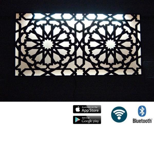 Tête de lit de lit arabe rétro-éclairé LED RGB télécommande + contrôle mobile – Image 4