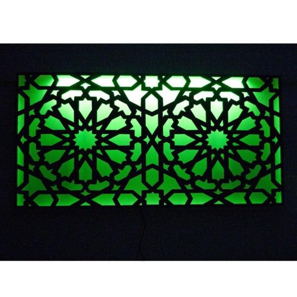 Tête de lit de lit arabe rétro-éclairé LED RGB télécommande + contrôle mobile – Image 5