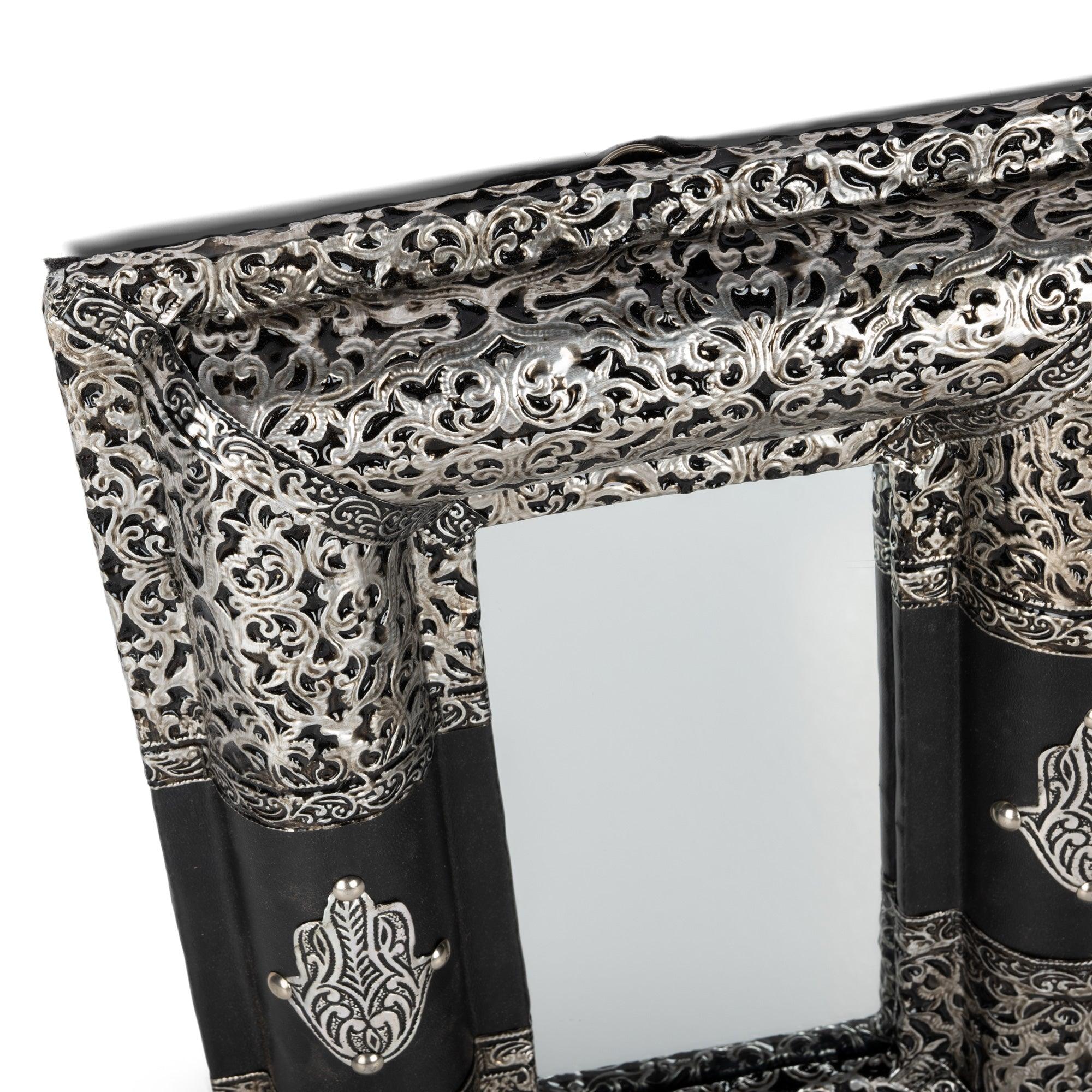 Miroir arabe en alpaga Main de Fatima – Image 4